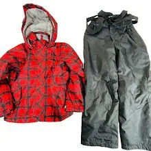 赤/黒 130サイズ VAXPOT 子供用 スキーウェア スノーボードウェア　上下セット