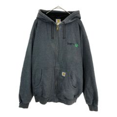 【襤褸・フェード】90s carhartt ダブルフェイス　パーカー 560】80-90s carharttダブルフェイスフルジッブパーカーグリーン