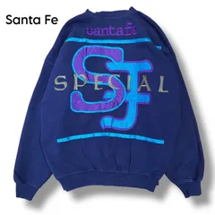 【Santa Fe】ビッグロゴ刺繍 クルーネックスウェット
