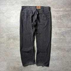 01s Levi's 501 ストレートデニムパンツ ブラックデニム　42×32 フェード