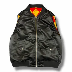 VANS JOCKEY BOMBER VEST ジョッキーボンバーベスト リバーシブル ヴァンズ 126Ｒ1083507 ブラック×マルチカラー M （9268M）のサムネイル