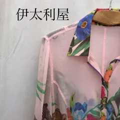 伊太利屋 イタリヤ シャツ　トップス ブラウス　ボタニカル柄 13 ピンク系  レディース ファッションのサムネイル