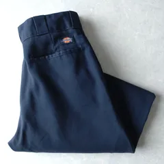 ■古着 Dickies ディッキーズ 874DN ワークパンツ チノ ダークネイビー 濃紺 W30L32【D1706】