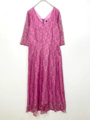 美品 apart by lowrys アパートバイローリーズ 総レース ロング ワンピース sizeM/ピンク ■■レディース
