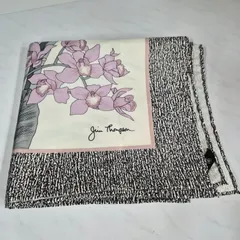 Jim Thompson   ジムトンプソン     花柄 大判シルクスカーフ