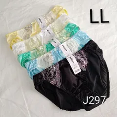 (J297)【LL】5枚 レディースショーツ 大きいサイズ XL まとめ売り