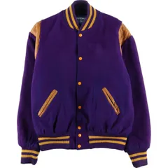 古着 80~90年代 ホロウェイ HOLLOWAY カレッジ ウールスタジャン アワードジャケット バーシティジャケット USA製 メンズL相当/evb033560