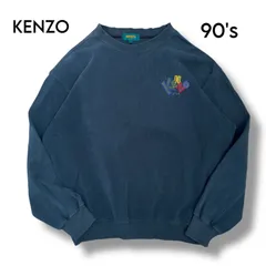 【KENZO GOLF】90s ビッグロゴ刺繍スウェット　3