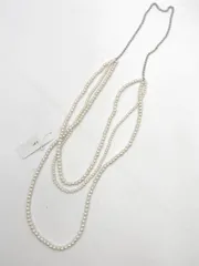 新品 KBF ケービーエフ アーバンリサーチ マルチWAY ネックレス sizeOne/白 ■■レディース
