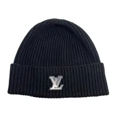 ☆ルイヴィトン ニット帽 ボネ・LV アヘッド M76591 カシミヤ LVロゴ ブラック LOUIS VUITTONのサムネイル