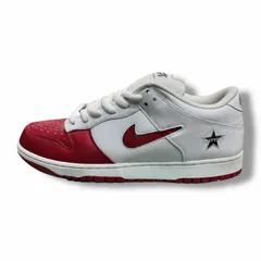 Supreme  × NIKE 19SS Dunk Low Varsity Red ダンク ローカット スニーカー シュプリーム  × ナイキ CK3480-600 ホワイト 30cm （9029M）