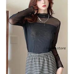 【送料無料】シアーメロウトップス レディース 韓国