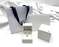 [盛岡81-0041] 4℃ エターナルシルバーネックレス サファイア＆ダイヤ オープンハート【中古/パケ】