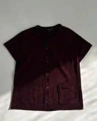 L Pursuit de Ideal 日本 ヴィンテージ ハーフ ニット カーディガン