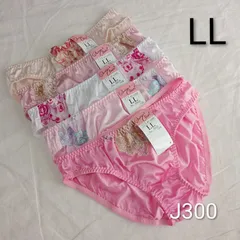 (J300)【LL】5枚 レディースショーツ 大きいサイズ XL まとめ売り