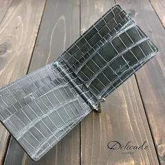 アリゲーター 無双 マネークリップ アッシュ グレー
