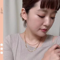【送料無料】2連チェーン ネックレス ゴールド シルバー レディース 大人 かっこいい お洒落 アクセサリー カジュアル おしゃれ 女性 韓国 プチプラ キレイめ 大人