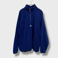 ☆adidas☆アディダス☆ハーフジップフリース☆パフォーマンスロゴ☆ネイビーブルー☆L☆B26M