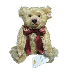 【美品】Steiff シュタイフ　セレブレーション テディベア　125周年記念 限定品　シリアルナンバ 03431　5ジョイントのサムネイル