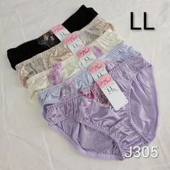 (J305)【LL】5枚 レディースショーツ 大きいサイズ XL まとめ売り