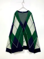 PAGEBOYLIM ページボーイリム シャギー カーディガン sizeF/緑 ■■レディース