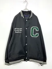 CPCM シーピーシーエム 定価9900円 ツイルバック刺繍スタジャン ジャケット sizeM/黒  ■■レディース