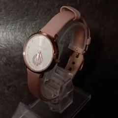 マイケルコース 腕時計 レディース ピンクゴールド レザーベルト クリスタル MICHAEL KORS ポーシャ MK2735  時計 スモールセコンド パヴェ 美品 動作確認済 高級感 お洒落 オフィス カジュアル ギフト 華やか