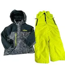 黒/黄色　mobus モーブス スキーウェア上下セットアップ キッズ 子供用　120