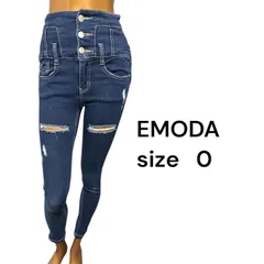No.146 (♡)EMODA ハイウエストダメージスキニーデニム