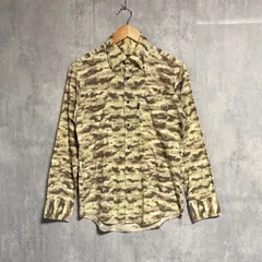 希少 バーバリーブラックレーベル デジタルカモフラ シャツ 2 M 迷彩 総柄 長袖 三陽商会 日本製 BURBERRY BLACK LABEL  ホースロゴ 刺繍 メンズ 古着 00s アーカイブ ミリタリー Y2K ドット迷彩 タイト スリム