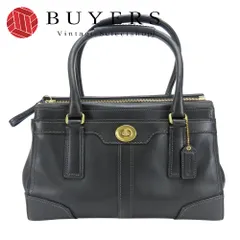 【中古】 コーチ ハンドバッグ 11047 レザー ブラック シンプル 普段使い カジュアル レディース 女性 COACH