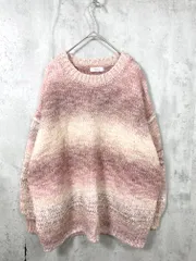 美品 LOWRYS FARM ローリーズファーム グラデーション プルオーバー ニット セーター sizeL/ピンク ◇■レディース