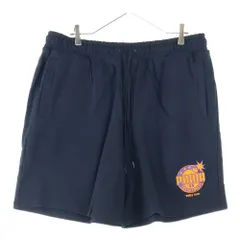 PUMA (プーマ) フロント刺繍スウェットパンツ 596751-01 ブラック