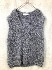 美品 SENSE OF PLACE センスオブプレイス アーバンリサーチ 定価5500円 モールフェザーニット ベスト sizeone/グレー ◇■レディース