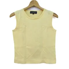 ブルックスブラザーズ ニット トップス ノースリーブ コットン レディース Sサイズ イエロー Brooks Brothers 【中古】