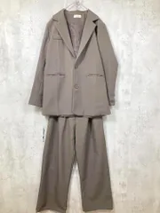 SHEENA シーナ 定価7911円 セットアップ【テーラージャケット×ワイドパンツSET】 茶 ■■レディース