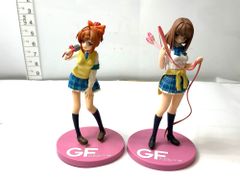 현상품 SEGA 세가 걸프렌드(가) 사쿠라이 아키네 시이나 심실 피규어 2개 세트 2/11