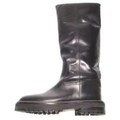 JIMMY CHOO (ジミーチュウ) YOMI FLAT ヨミフラット ロングブーツ ブラック 37 レディース