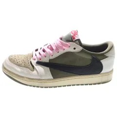 NIKE (ナイキ) ×TRAVIS SCOTT AIR JORDAN 1 LOW OG SP Reverse Olive DM7866-200 トラヴィススコット エアジョーダン1 リバースオリーブ ローカットスニーカー US9/27.0cm
