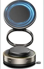 ★スマホホルダー 車 マグネット 360°調整可能 スマホスタンド【2025年最新設計+真空吸盤+超強磁力】W固定構造 車載スマホホルダー 多角度自由調節 カー用品 高級合金素材 片手操作 1秒で着脱 折りたたみ式 軽量コンパクト