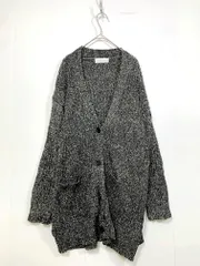 B.C.STOCK ベーセーストック Simplicite ミックスヤーン 畦編み ロング カーディガン グレー ◇■レディース