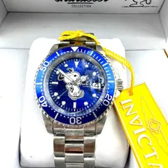 ✨新品未使用　裏スケ✨Invicta　Snoopy　インビクタ　スヌーピー　PEANUTS　ピーナッツ　コラボ　Limited Edition　リミテッド エディション　5000本限定　自動巻き　NH35A　ダイバー　BLUE　ブルー　青　フルセット
