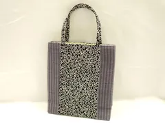 平和屋着物▼和装小物　和装バッグ　ハンドバッグ　唐草模様　縞　逸品　AABF9996ay