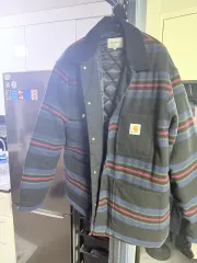 Carhartt wip ストライプ チョア コート