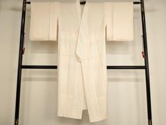 ❇︎正絹 長襦袢 単衣 無双袖 手縫い仕立て 地紋入り 半衿なし 美品 