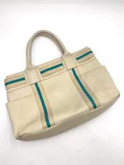 agnes b アニエスベー ラインストーン トート バッグ ライトベージュ ■■レディース