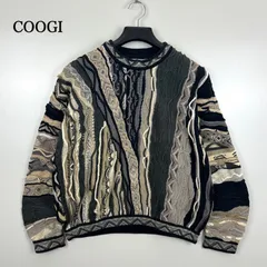 COOGI 90s OG vintage 3D cotton knit sweater SS クージー コットンニットセーター ヴィンテージ 定番 短丈 希少カラー 立体編み