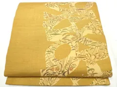 平和屋着物●名門木屋太　今河織物　六通柄袋帯　幾何学花文　正絹　逸品　CABD5806hyのサムネイル