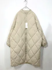 新品 SELECT MOCA セレクトモカ 10009677 キルティングボリュームロングダウン コート sizeF/アイボリー ◆■◎レディース