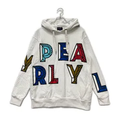 中古 レディース パーリーゲイツ PEARLY GATES パーカー 1(M) 白  ホワイト 長袖フーディ  ビックロゴ